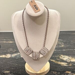 Elegant Brown Necklace with Intricate Design (New Copper Patina Necklace)